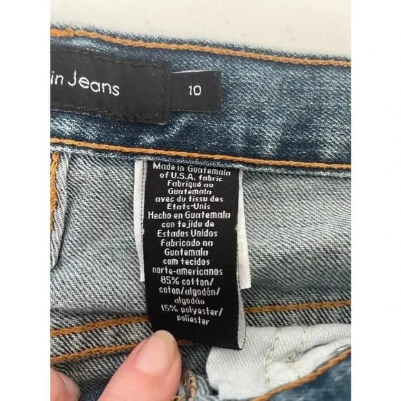Women's Calvin Klein Jeans Flare Blue Size 10 Vintage Y2K‎ EUC! - Picture 13 of 13